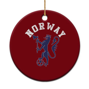Norway Norwegian Lion Athletic Sports Jersey Style Ceramic Ornament