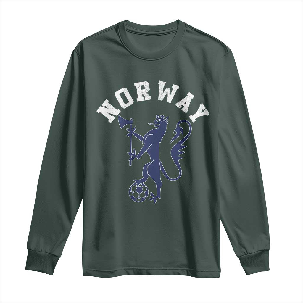 Norway Norwegian Lion Athletic Sports Jersey Style Long Sleeve Shirt