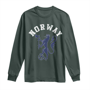 Norway Norwegian Lion Athletic Sports Jersey Style Long Sleeve Shirt