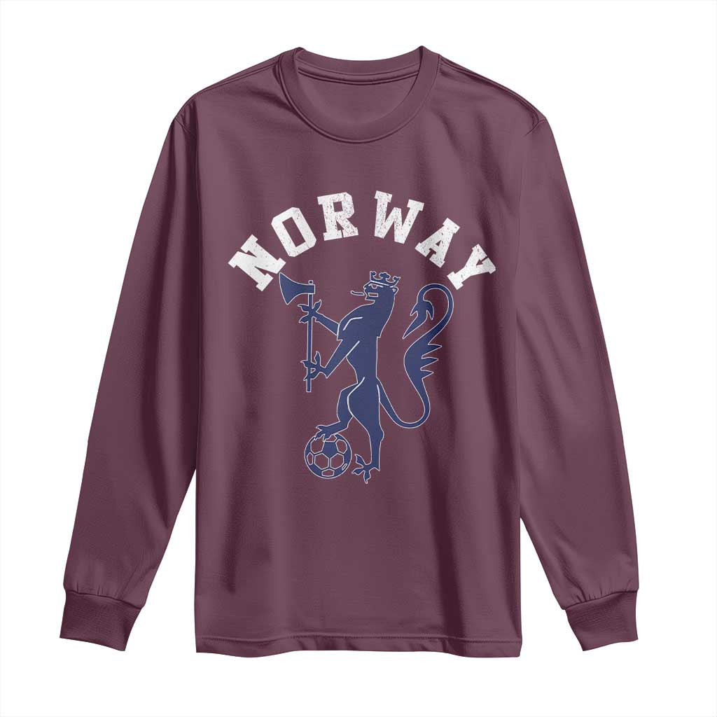 Norway Norwegian Lion Athletic Sports Jersey Style Long Sleeve Shirt