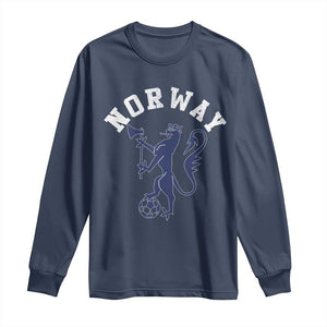 Norway Norwegian Lion Athletic Sports Jersey Style Long Sleeve Shirt