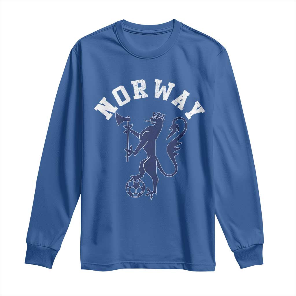 Norway Norwegian Lion Athletic Sports Jersey Style Long Sleeve Shirt