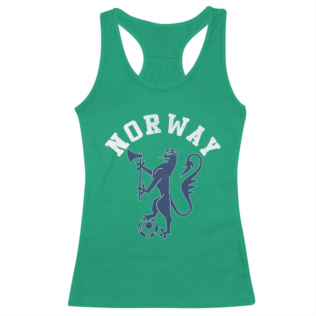 Norway Norwegian Lion Athletic Sports Jersey Style Racerback Tank Top