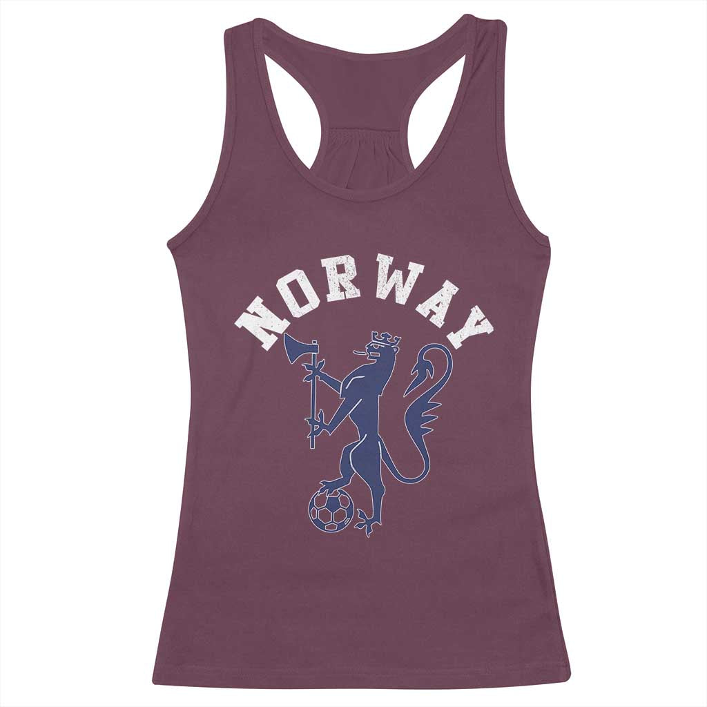 Norway Norwegian Lion Athletic Sports Jersey Style Racerback Tank Top