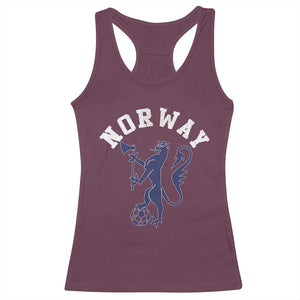 Norway Norwegian Lion Athletic Sports Jersey Style Racerback Tank Top