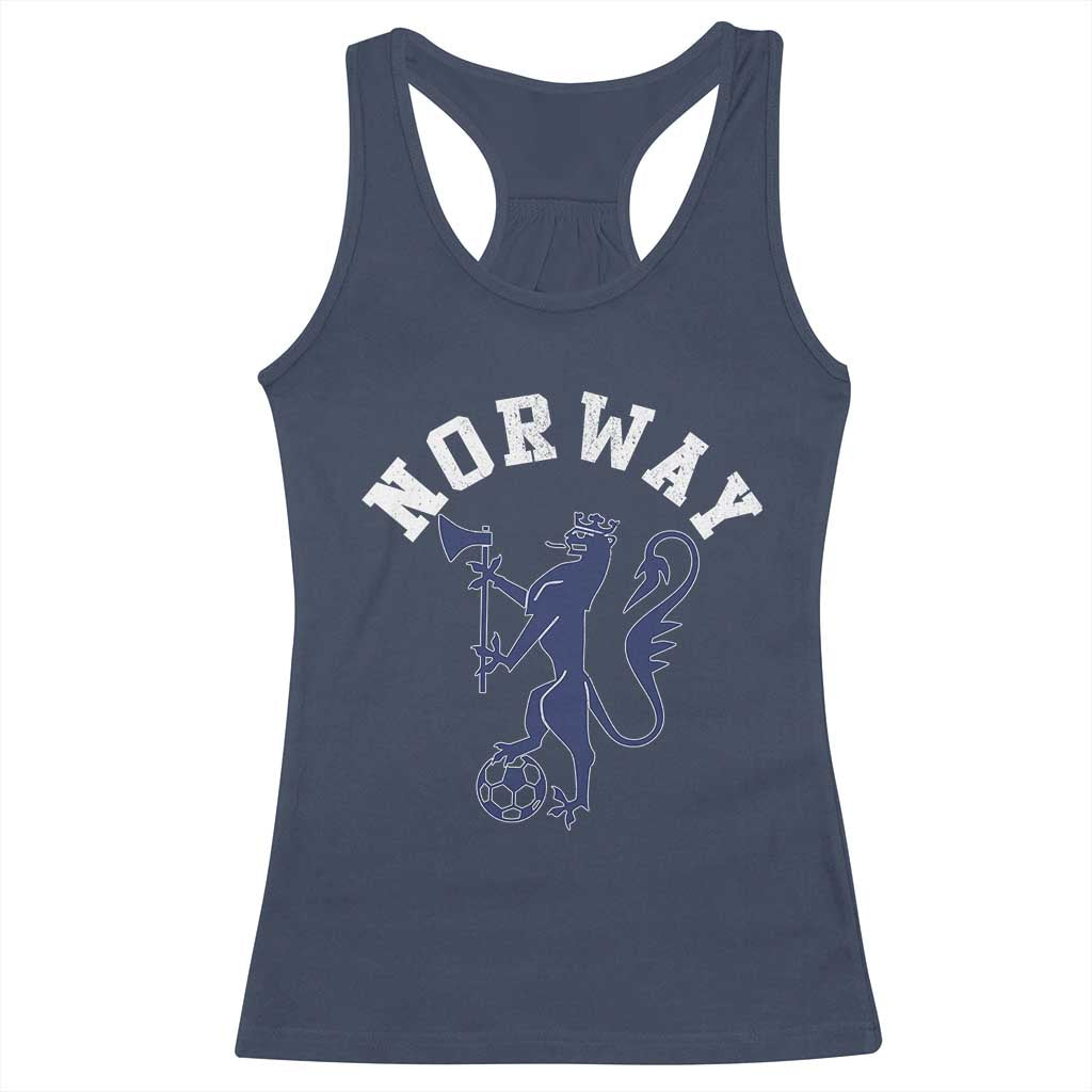 Norway Norwegian Lion Athletic Sports Jersey Style Racerback Tank Top