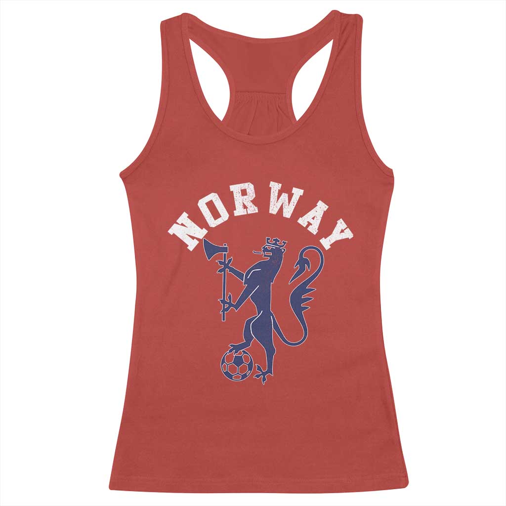 Norway Norwegian Lion Athletic Sports Jersey Style Racerback Tank Top TS11 Red Print Your Wear