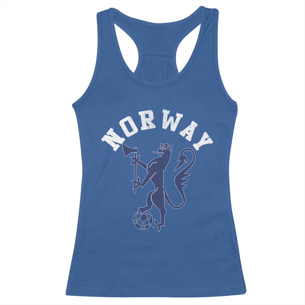 Norway Norwegian Lion Athletic Sports Jersey Style Racerback Tank Top