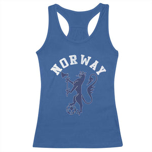 Norway Norwegian Lion Athletic Sports Jersey Style Racerback Tank Top