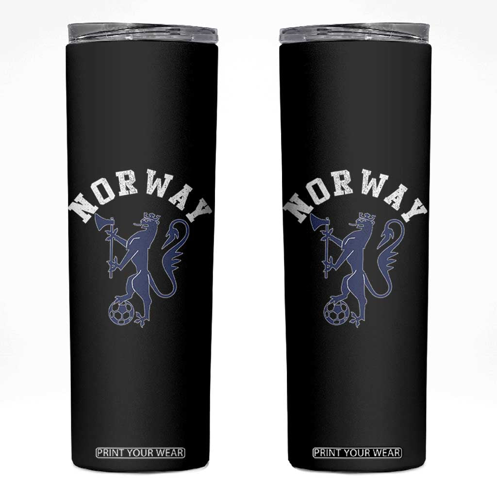 Norway Norwegian Lion Athletic Sports Jersey Style Skinny Tumbler