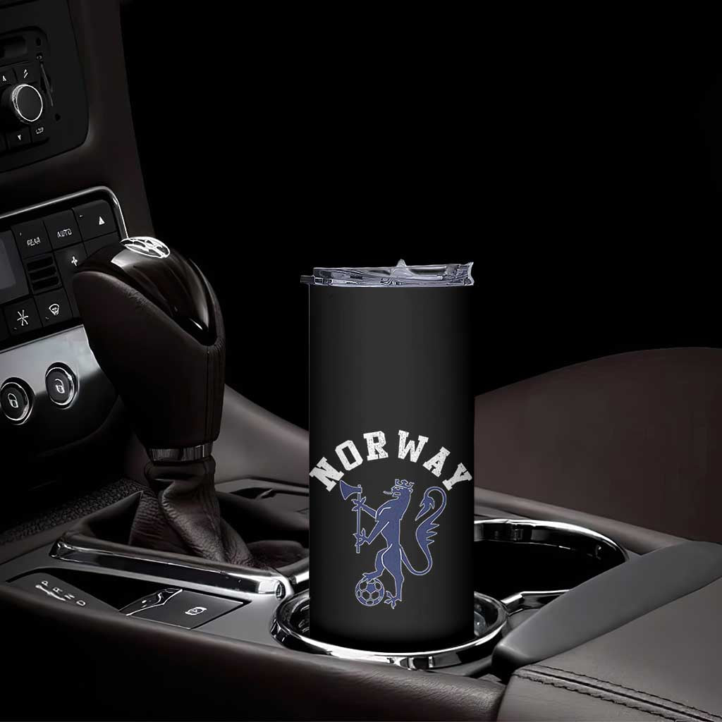 Norway Norwegian Lion Athletic Sports Jersey Style Skinny Tumbler