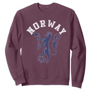 Norway Norwegian Lion Athletic Sports Jersey Style Sweatshirt