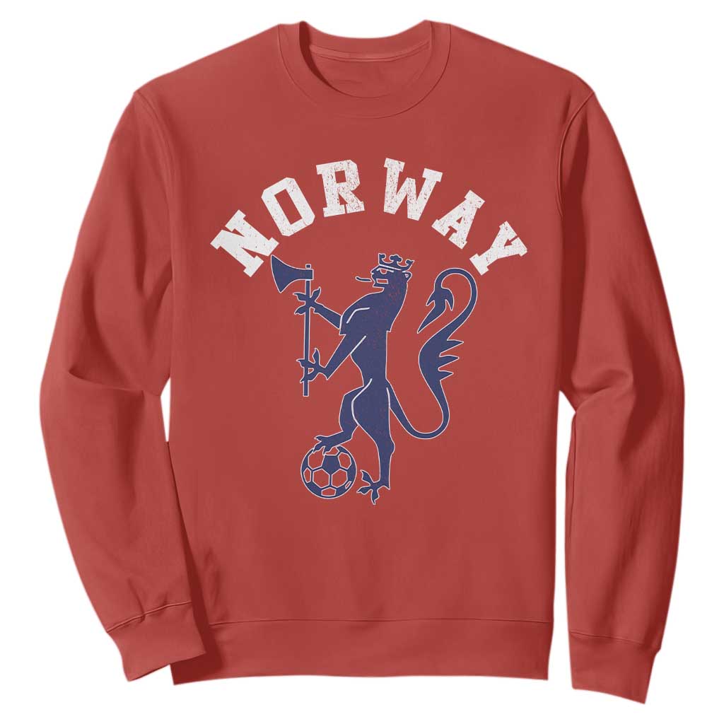 Norway Norwegian Lion Athletic Sports Jersey Style Sweatshirt