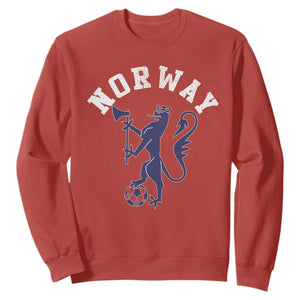 Norway Norwegian Lion Athletic Sports Jersey Style Sweatshirt