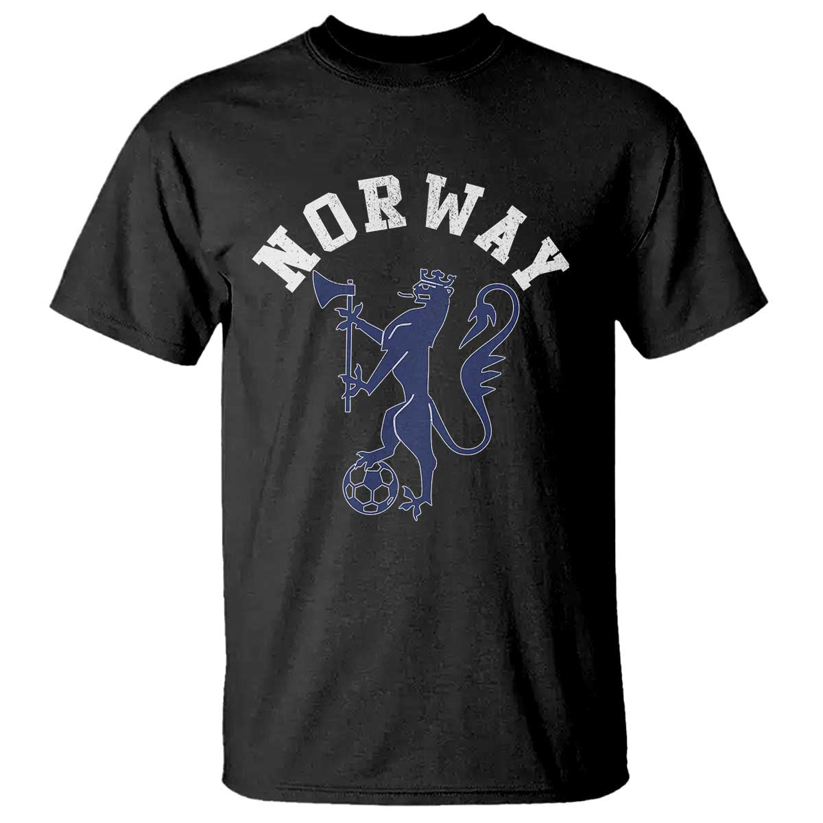 Norway Norwegian Lion Athletic Sports Jersey Style T Shirt