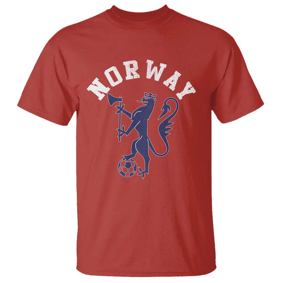 Norway Norwegian Lion Athletic Sports Jersey Style T Shirt