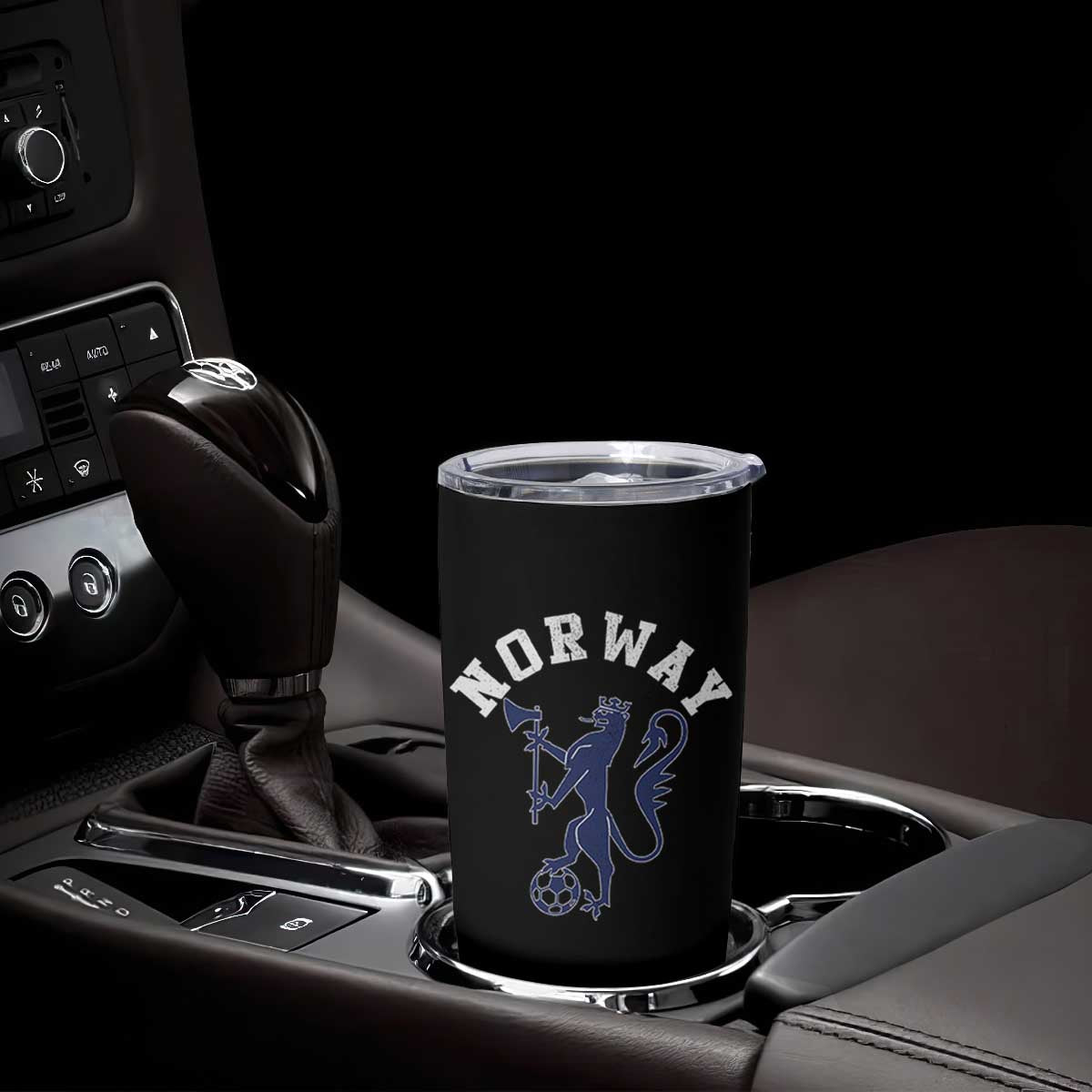 Norway Norwegian Lion Athletic Sports Jersey Style Tumbler Cup