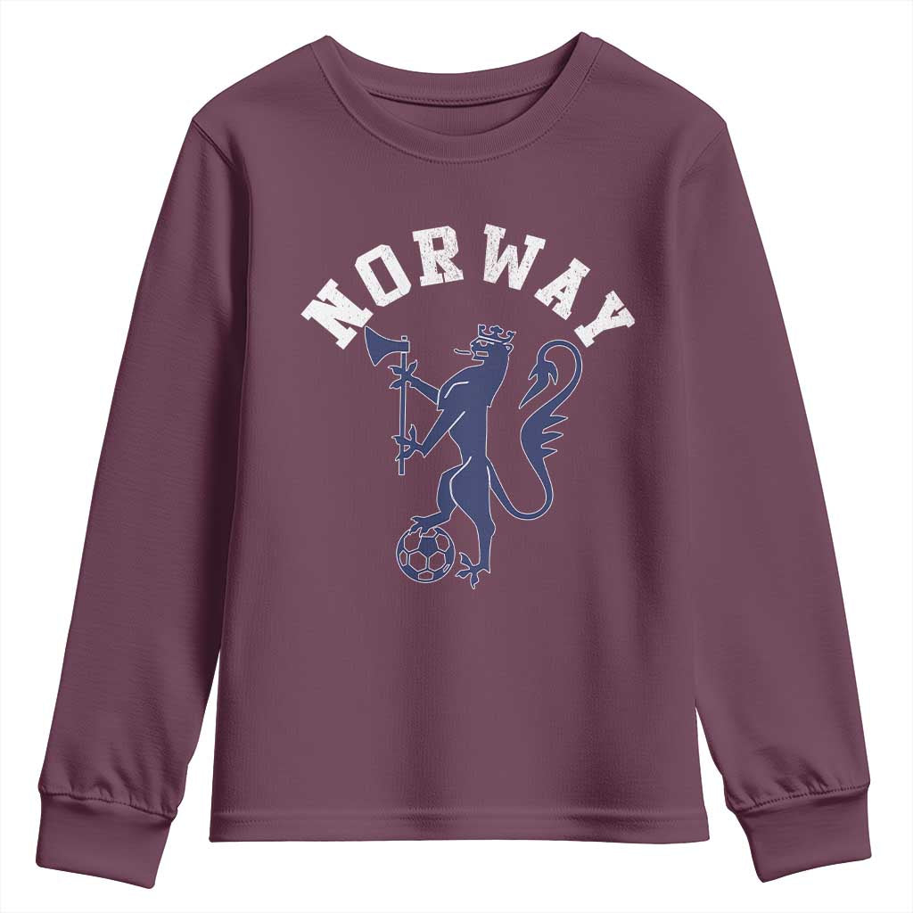 Norway Norwegian Lion Athletic Sports Jersey Style Youth Sweatshirt