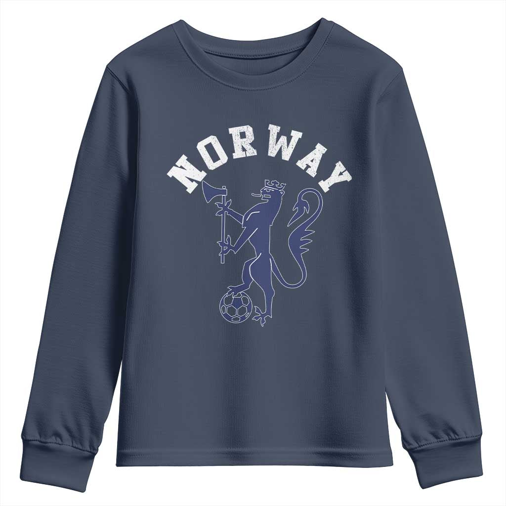 Norway Norwegian Lion Athletic Sports Jersey Style Youth Sweatshirt