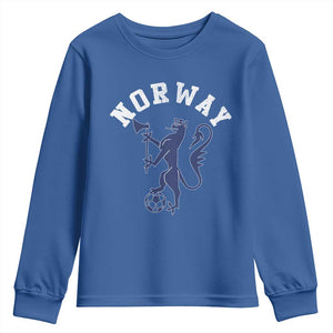Norway Norwegian Lion Athletic Sports Jersey Style Youth Sweatshirt