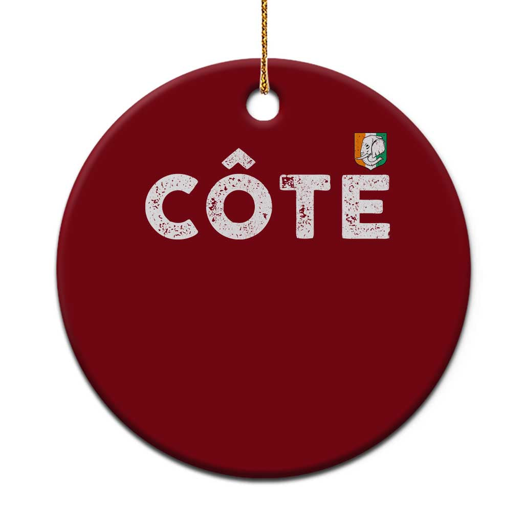 Côte D Ivoire Ceramic Ornament Ivory Coast Crest Football Family Matching