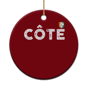 Côte D Ivoire Ceramic Ornament Ivory Coast Crest Football Family Matching