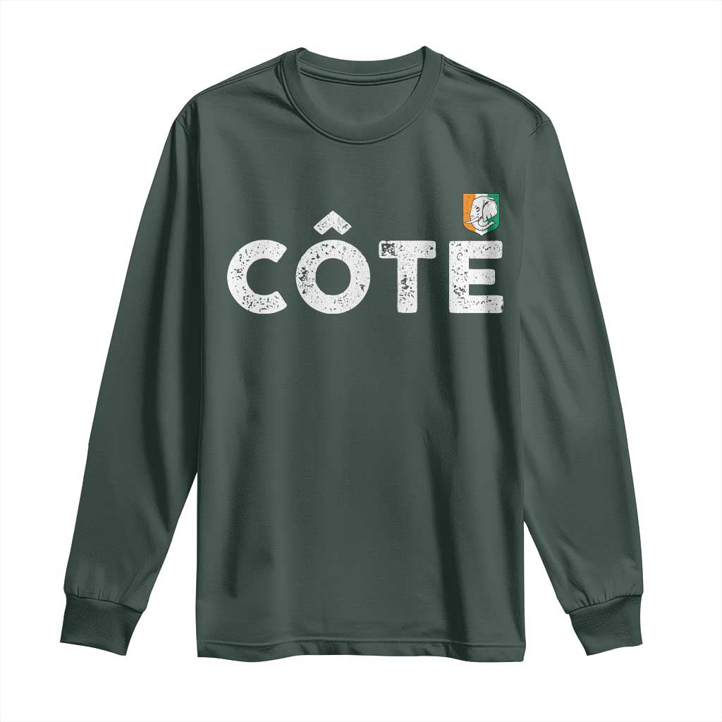 Côte D Ivoire Long Sleeve Shirt Ivory Coast Crest Football Family Matching