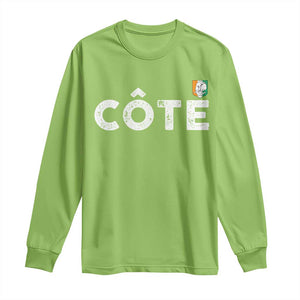 Côte D Ivoire Long Sleeve Shirt Ivory Coast Crest Football Family Matching