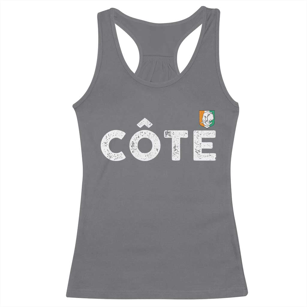 Côte D Ivoire Racerback Tank Top Ivory Coast Crest Football Family Matching