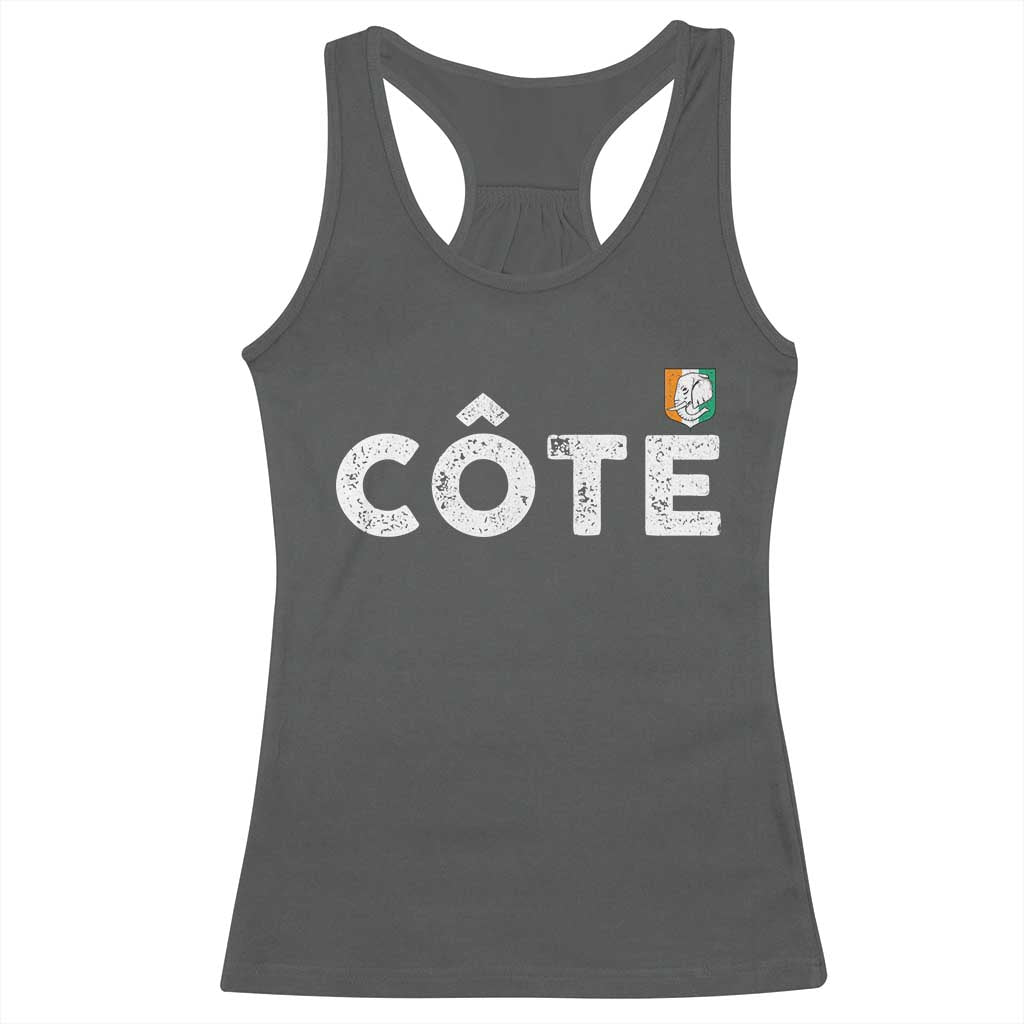 Côte D Ivoire Racerback Tank Top Ivory Coast Crest Football Family Matching