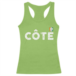 Côte D Ivoire Racerback Tank Top Ivory Coast Crest Football Family Matching