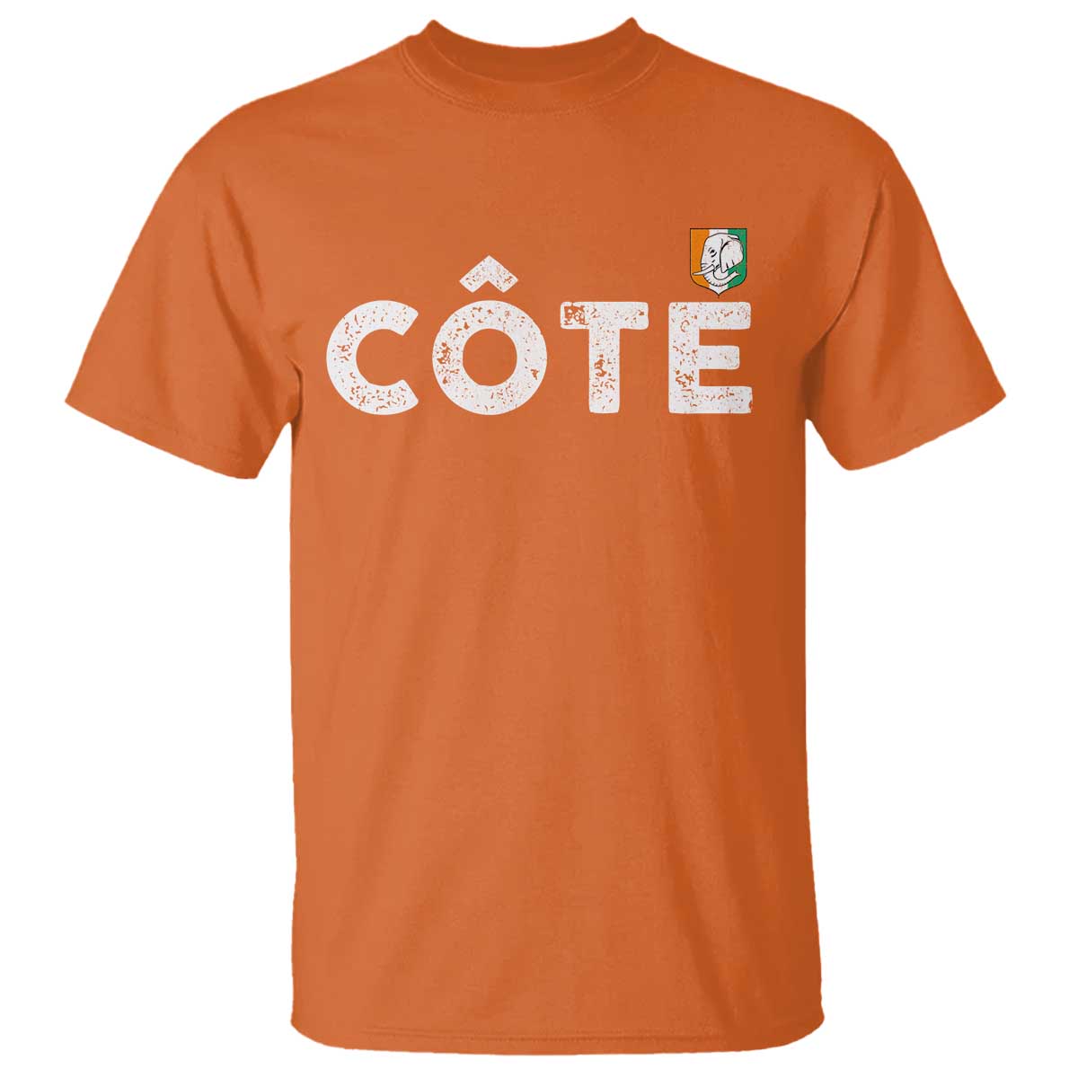 Côte D Ivoire T Shirt Ivory Coast Crest Football Family Matching TS11 Orange Print Your Wear