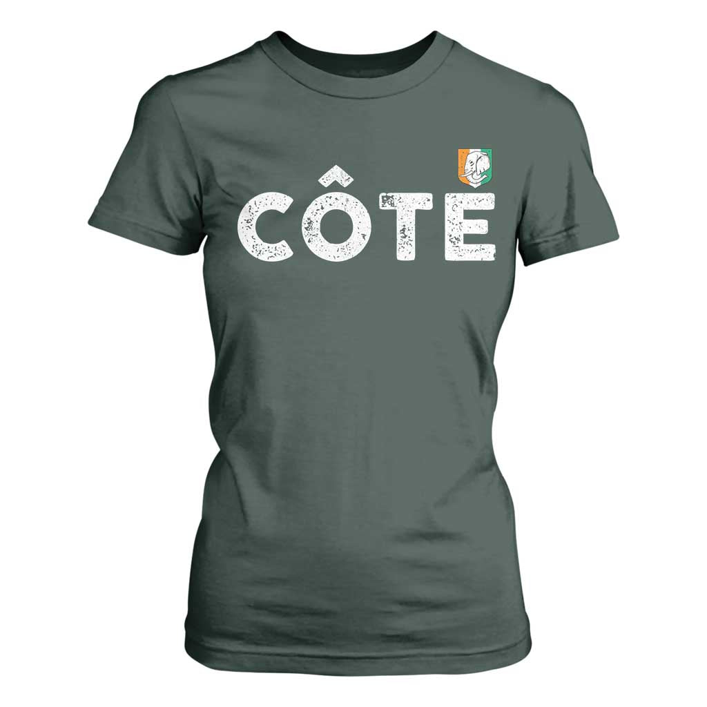 Côte D Ivoire T Shirt For Women Ivory Coast Crest Football Family Matching