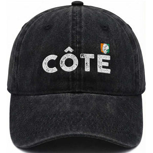 Côte D Ivoire Washed Cotton Baseball Cap Ivory Coast Crest Football Family Matching