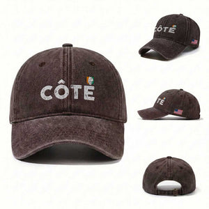 Côte D Ivoire Washed Cotton Baseball Cap Ivory Coast Crest Football Family Matching
