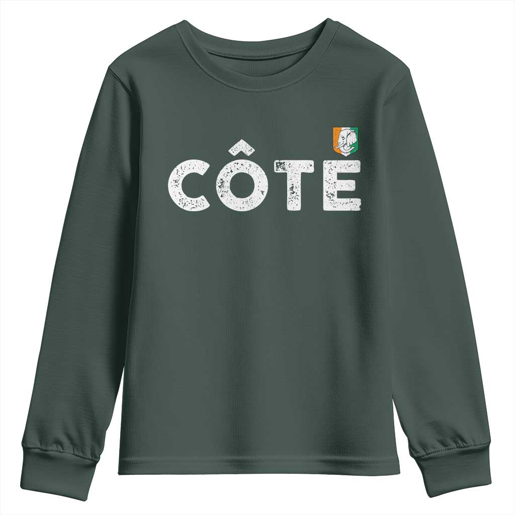 Côte D Ivoire Youth Sweatshirt Ivory Coast Crest Football Family Matching