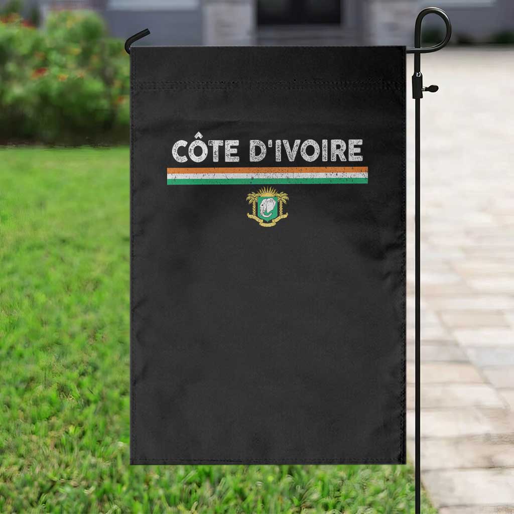 Côte D'ivoire Elephant Sporty Ivory Coast Flag Garden Flag TS11 Print Your Wear
