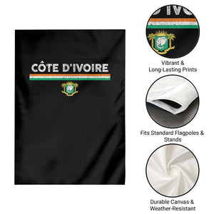 Côte D'ivoire Elephant Sporty Ivory Coast Flag Garden Flag TS11 Print Your Wear