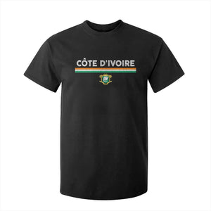 Côte D'ivoire Elephant Sporty Ivory Coast Flag T Shirt For Kid