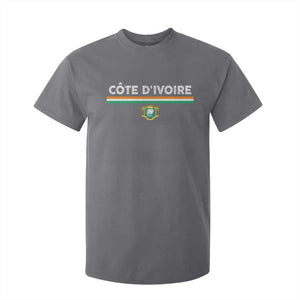 Côte D'ivoire Elephant Sporty Ivory Coast Flag T Shirt For Kid