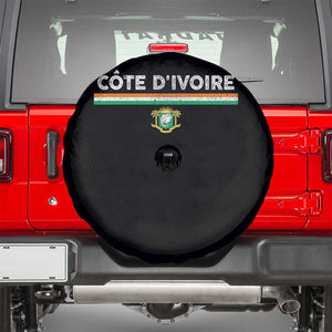 Côte D'ivoire Elephant Sporty Ivory Coast Flag Spare Tire Cover TS11 Black Print Your Wear