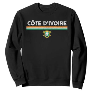 Côte D'ivoire Elephant Sporty Ivory Coast Flag Sweatshirt