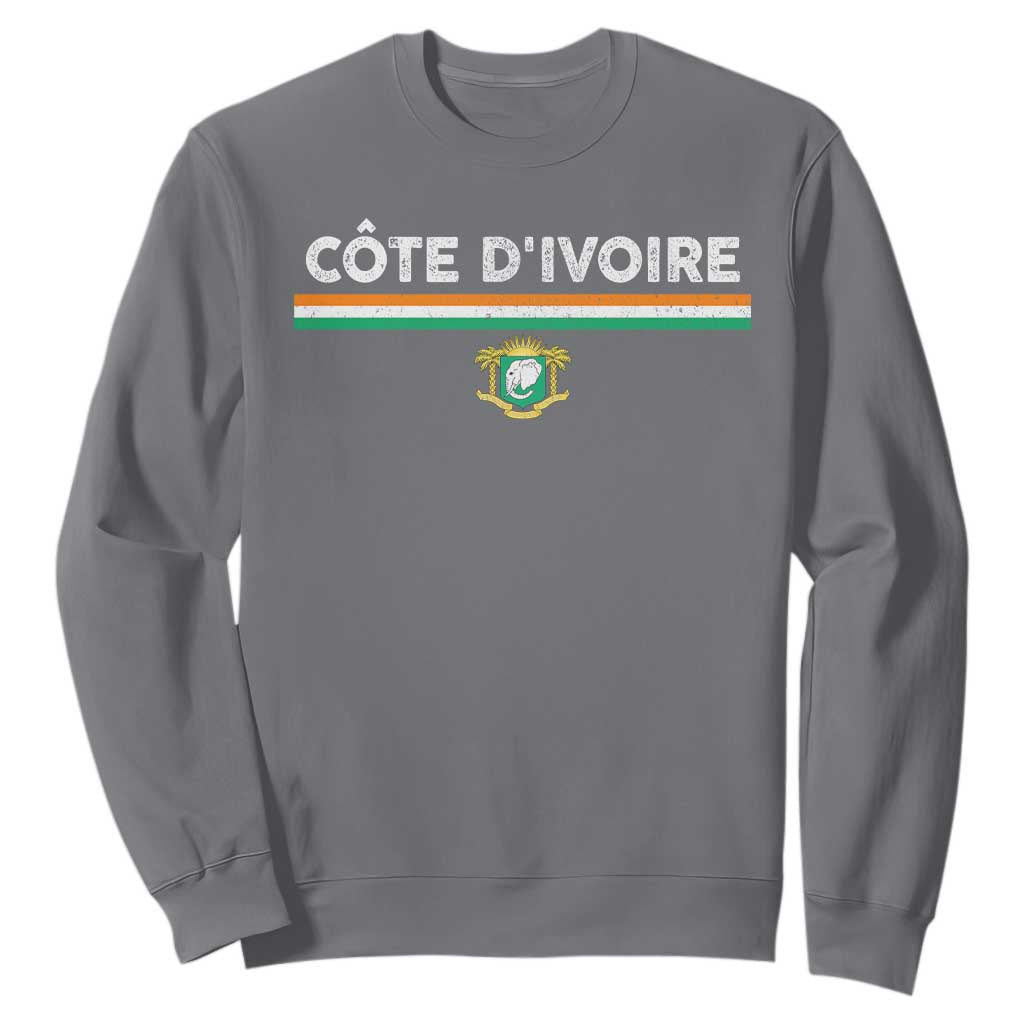 Côte D'ivoire Elephant Sporty Ivory Coast Flag Sweatshirt