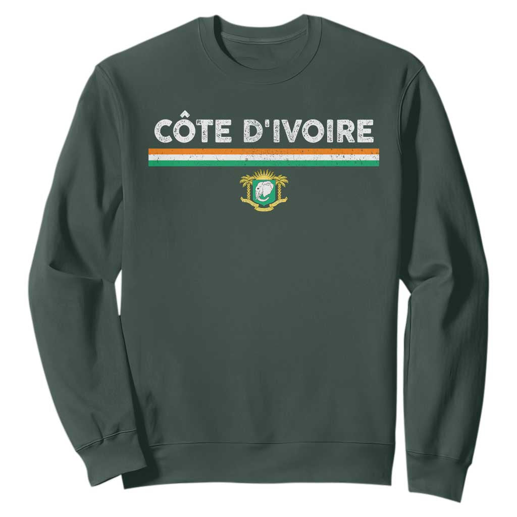 Côte D'ivoire Elephant Sporty Ivory Coast Flag Sweatshirt