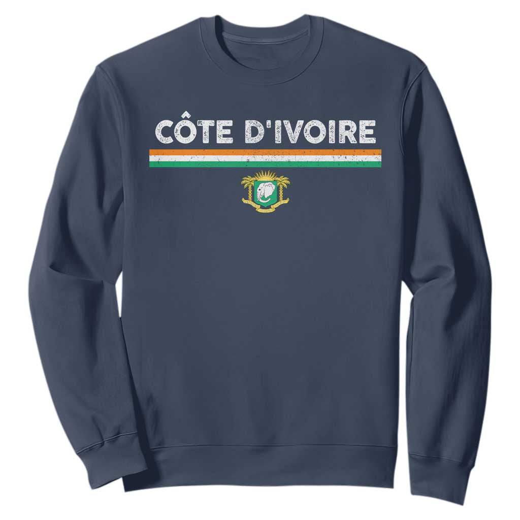 Côte D'ivoire Elephant Sporty Ivory Coast Flag Sweatshirt