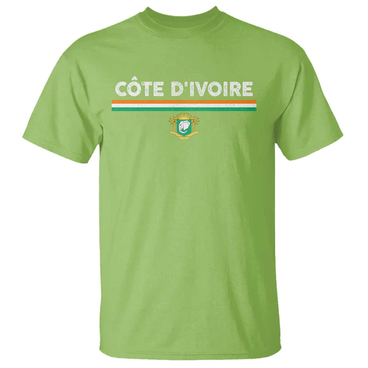 Côte D'ivoire Elephant Sporty Ivory Coast Flag T Shirt