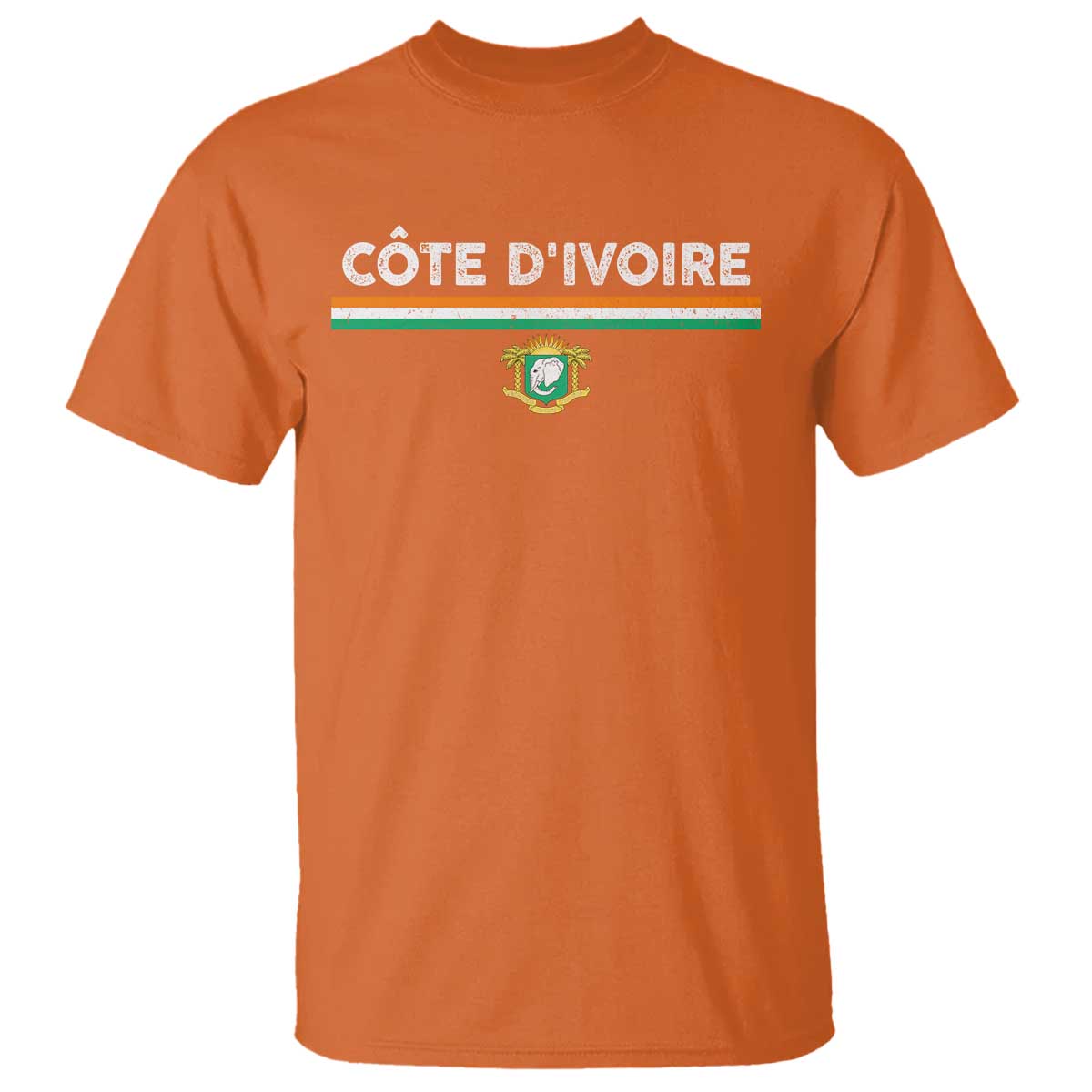 Côte D'ivoire Elephant Sporty Ivory Coast Flag T Shirt