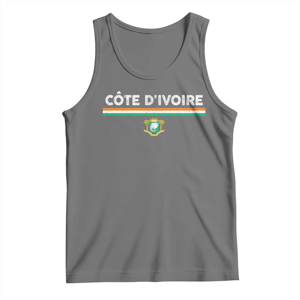 Côte D'ivoire Elephant Sporty Ivory Coast Flag Tank Top