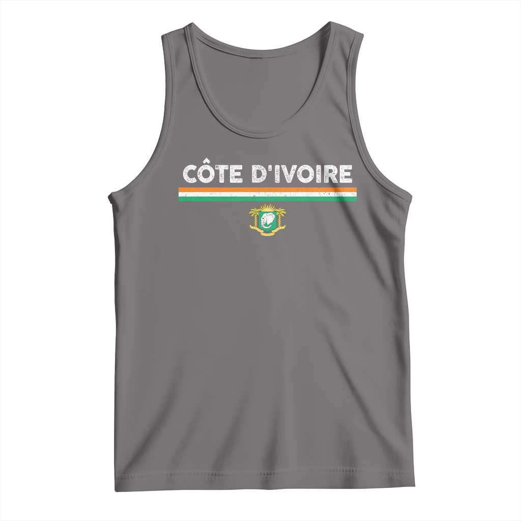 Côte D'ivoire Elephant Sporty Ivory Coast Flag Tank Top