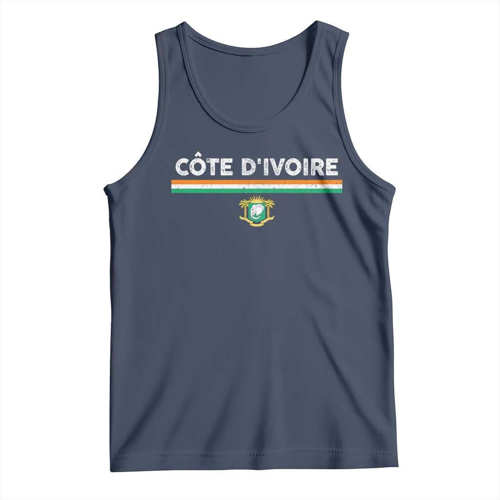 Côte D'ivoire Elephant Sporty Ivory Coast Flag Tank Top